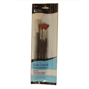 Loew Cornell Soft Comfort Detail Brush Set Paintbrush Sets Home